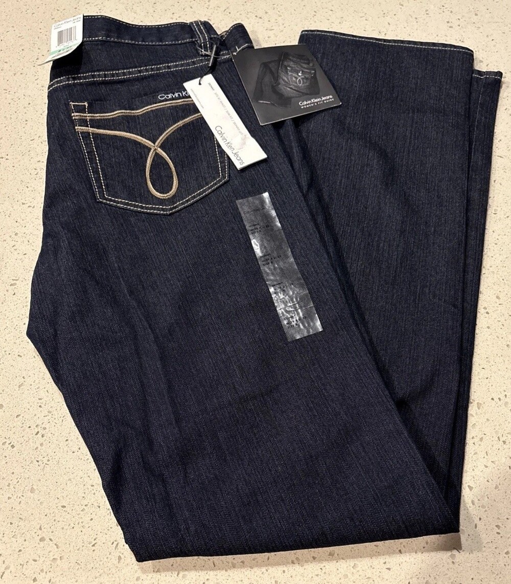 Women’s Calvin Klein Skinny 8X33 Dark Wash Blue Denim Jeans NWT